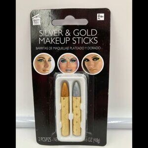 SUIT YOURSELF Silver & Gold Makeup Sticks Halloween Costume Makeup